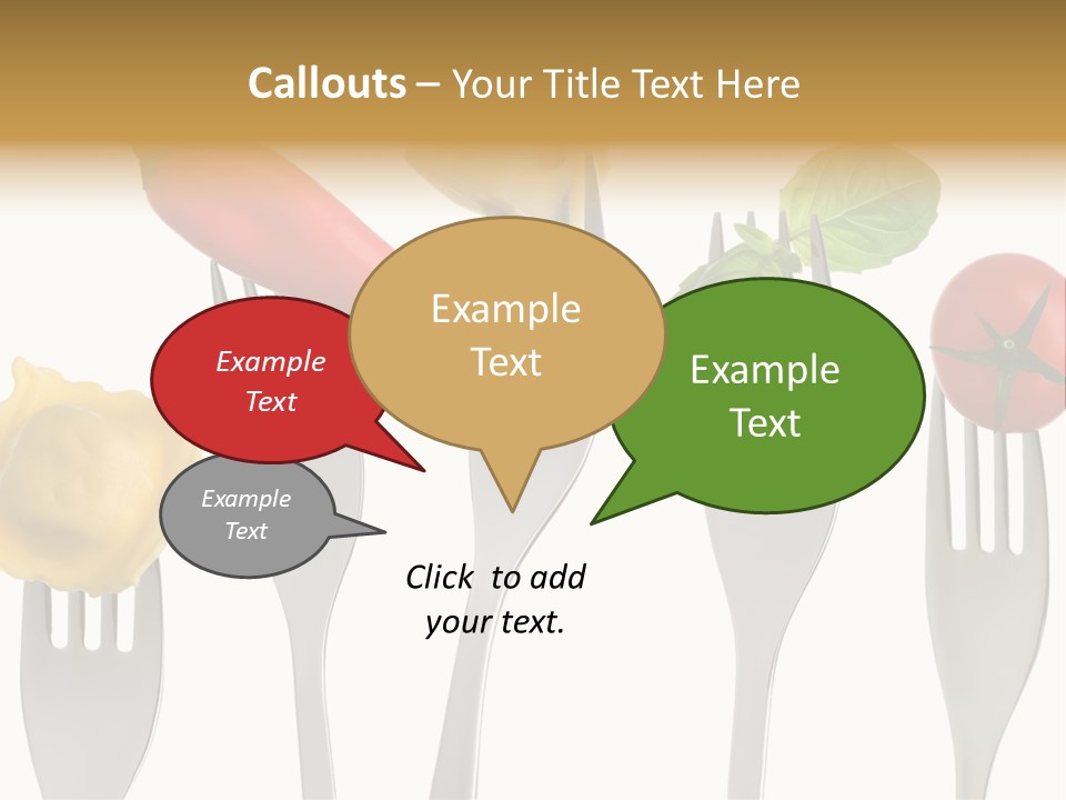 Fork Protein Carbohydrates PowerPoint Template