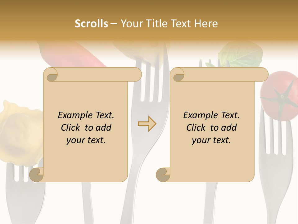 Fork Protein Carbohydrates PowerPoint Template