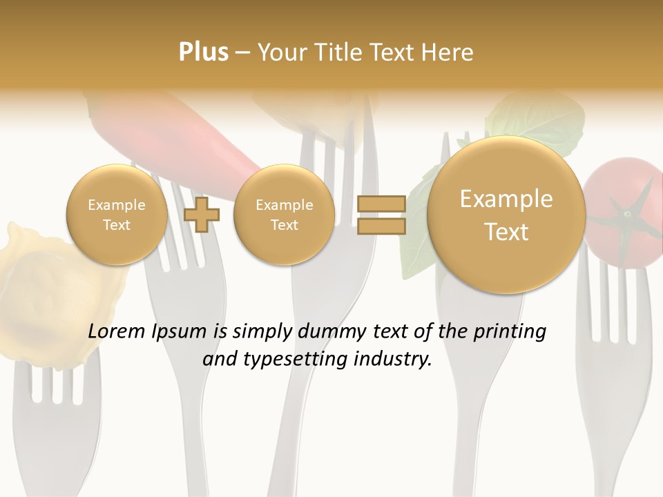 Fork Protein Carbohydrates PowerPoint Template