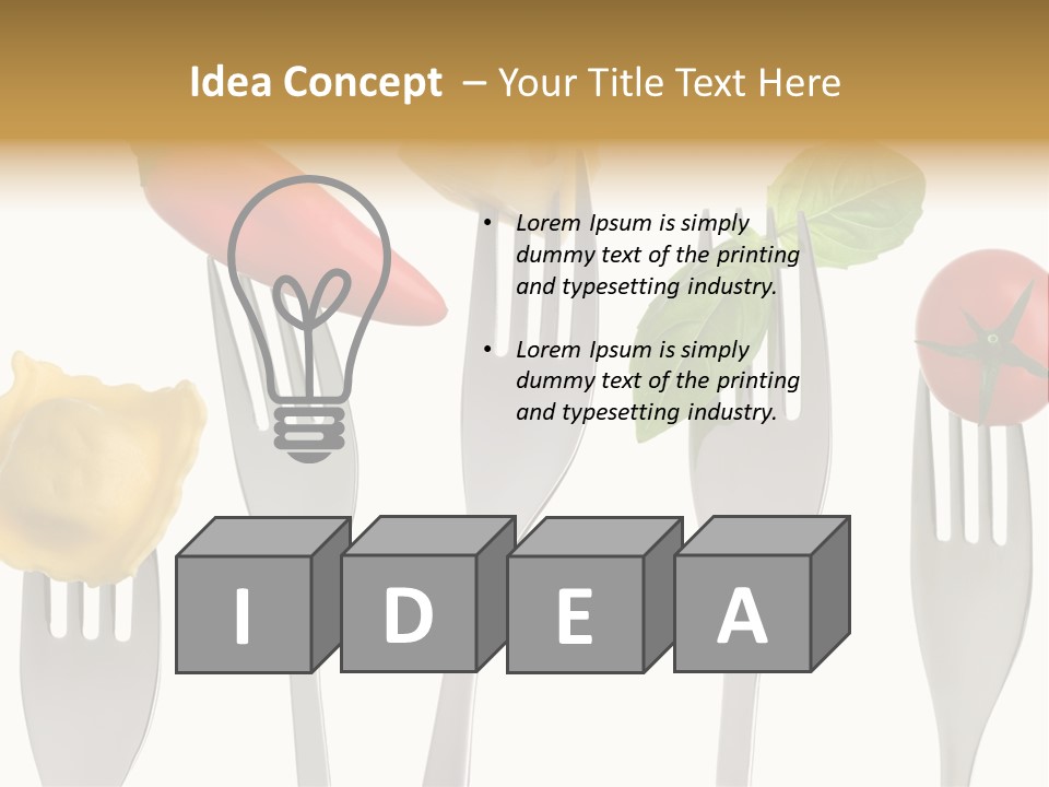 Fork Protein Carbohydrates PowerPoint Template