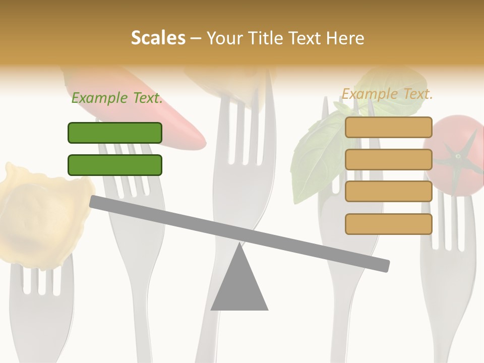 Fork Protein Carbohydrates PowerPoint Template