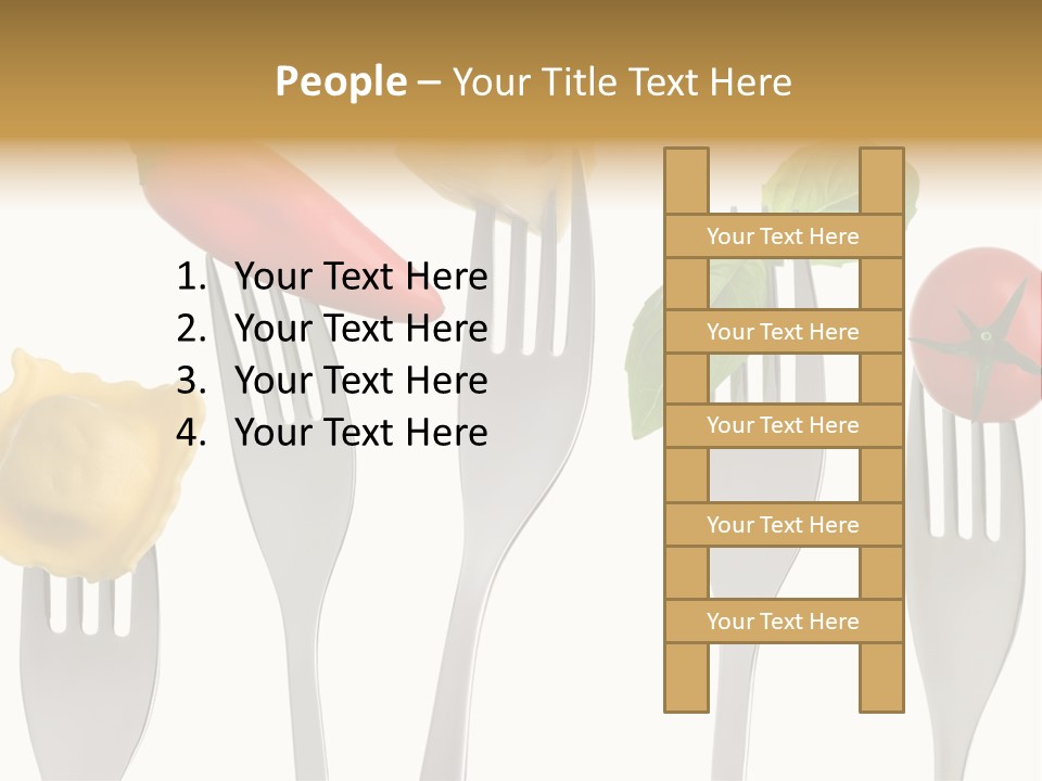 Fork Protein Carbohydrates PowerPoint Template
