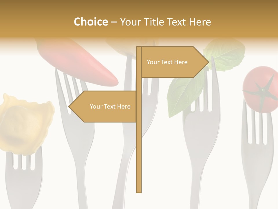 Fork Protein Carbohydrates PowerPoint Template