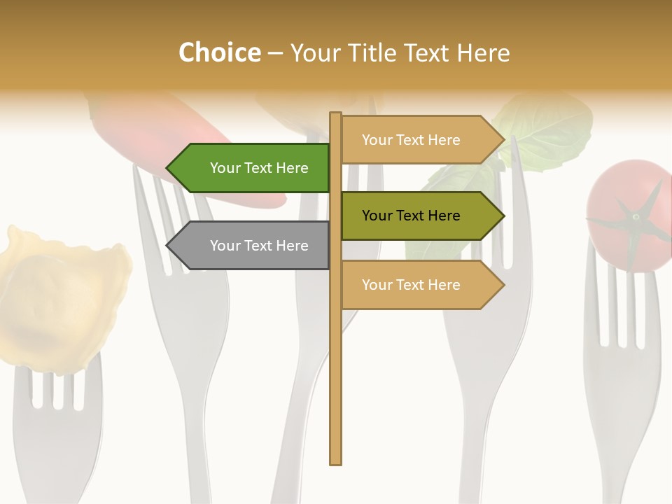 Fork Protein Carbohydrates PowerPoint Template