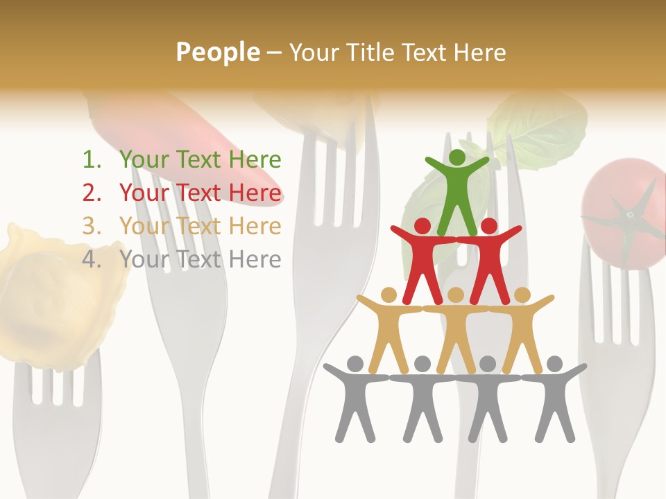 Fork Protein Carbohydrates PowerPoint Template