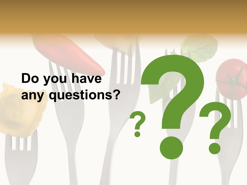 Fork Protein Carbohydrates PowerPoint Template