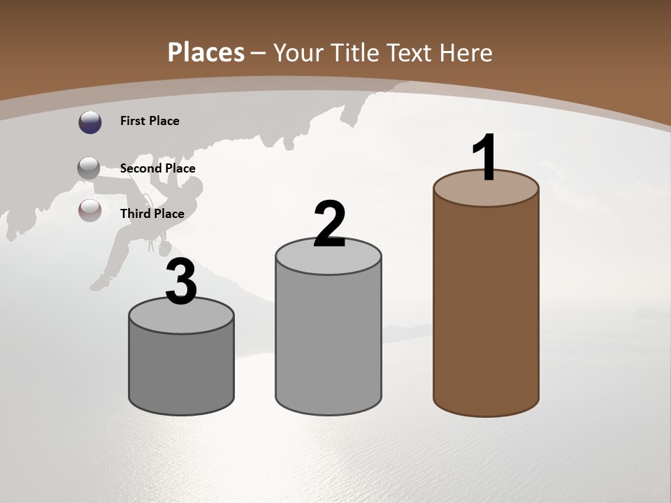 Water Rock Overhanging PowerPoint Template