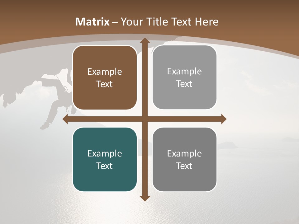 Water Rock Overhanging PowerPoint Template