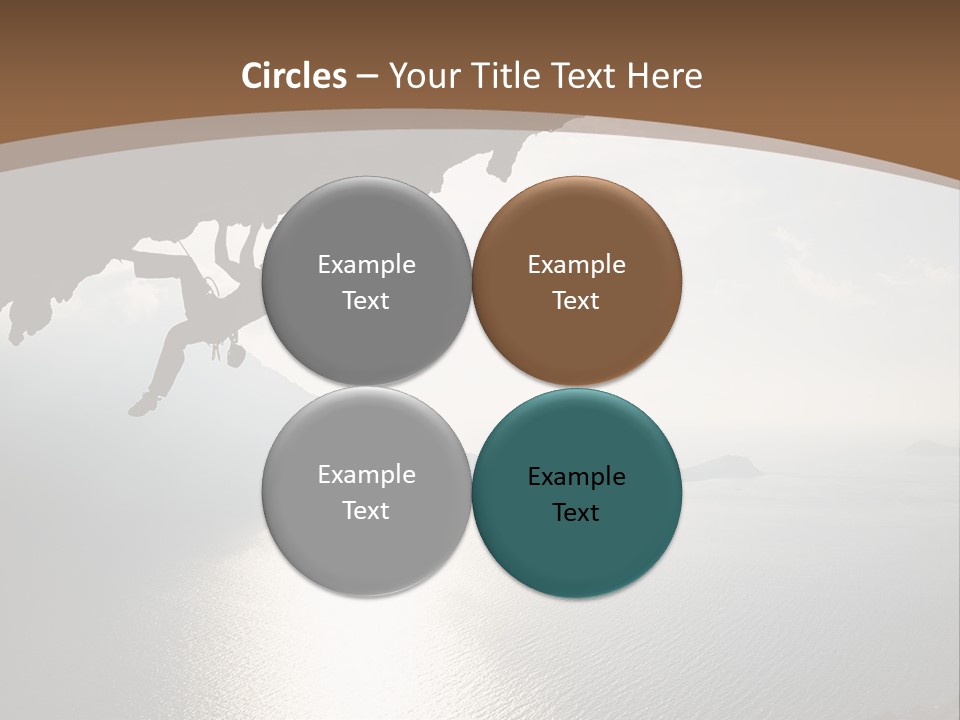 Water Rock Overhanging PowerPoint Template