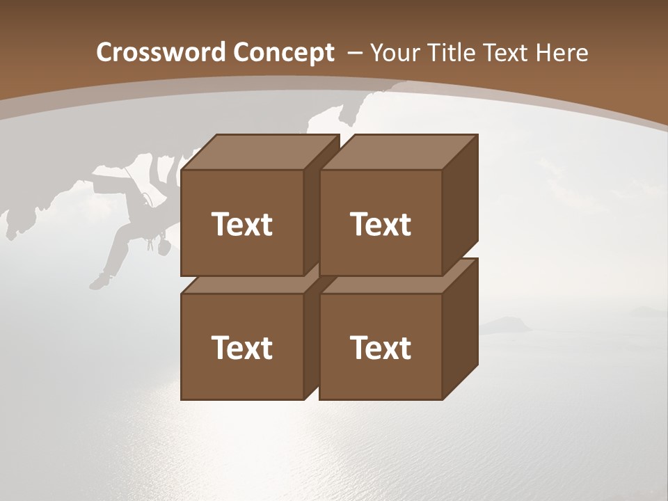 Water Rock Overhanging PowerPoint Template