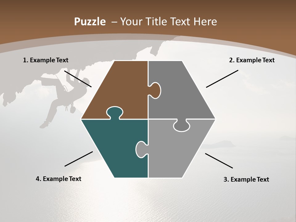 Water Rock Overhanging PowerPoint Template