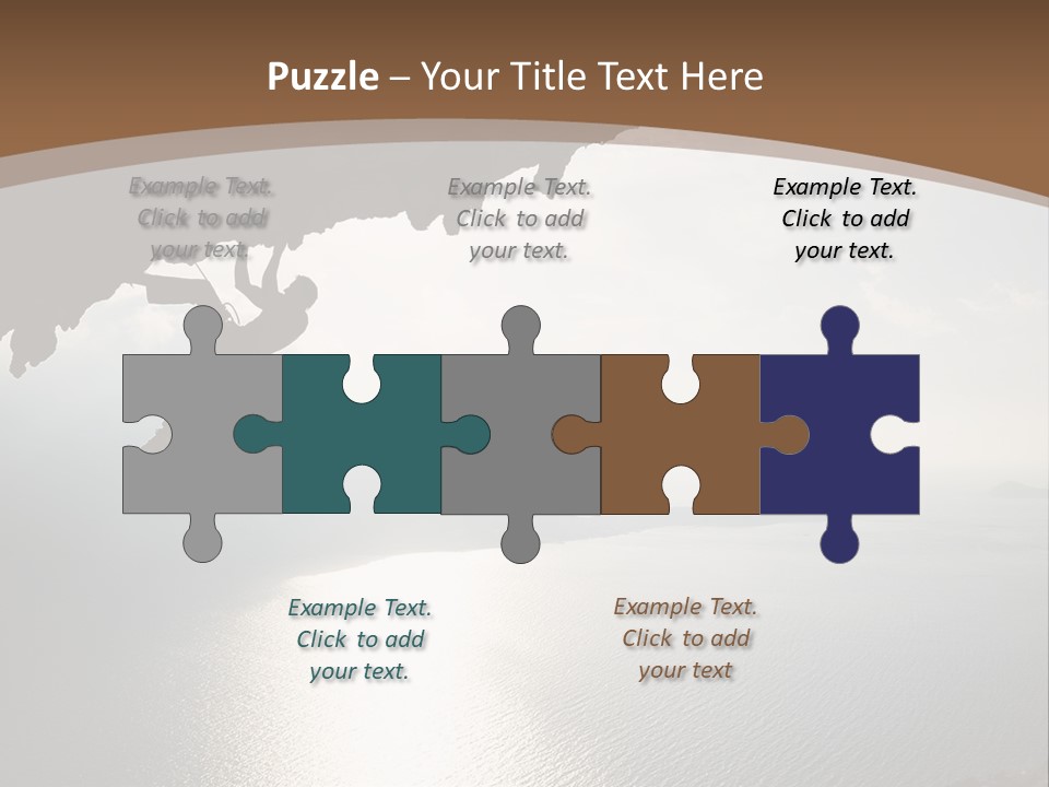 Water Rock Overhanging PowerPoint Template