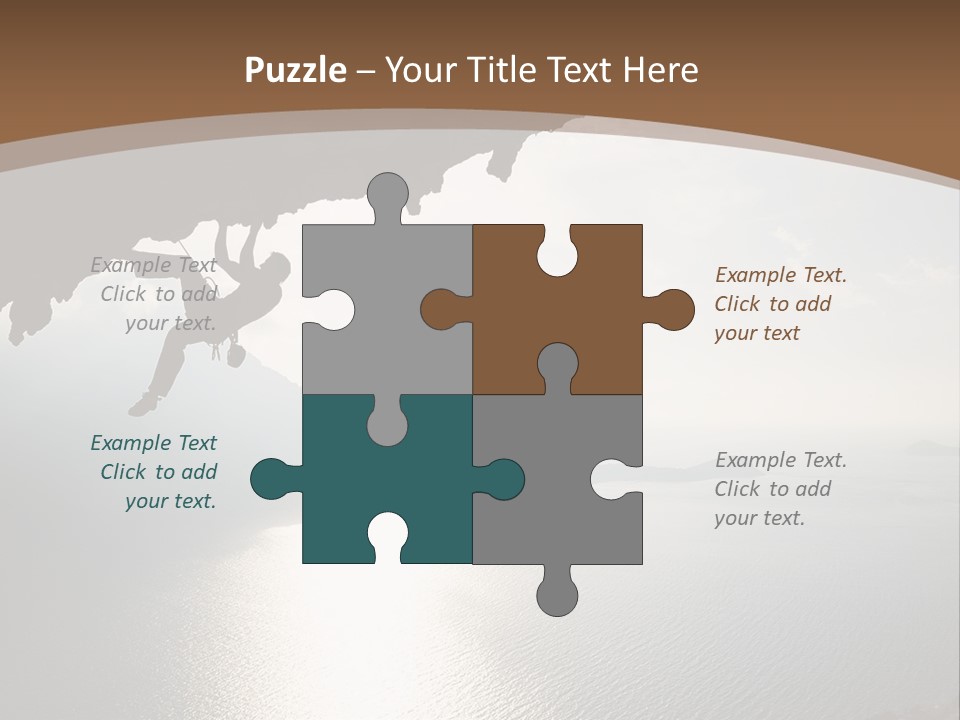 Water Rock Overhanging PowerPoint Template