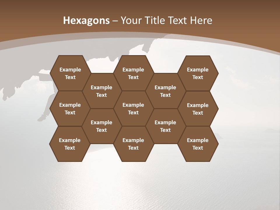 Water Rock Overhanging PowerPoint Template