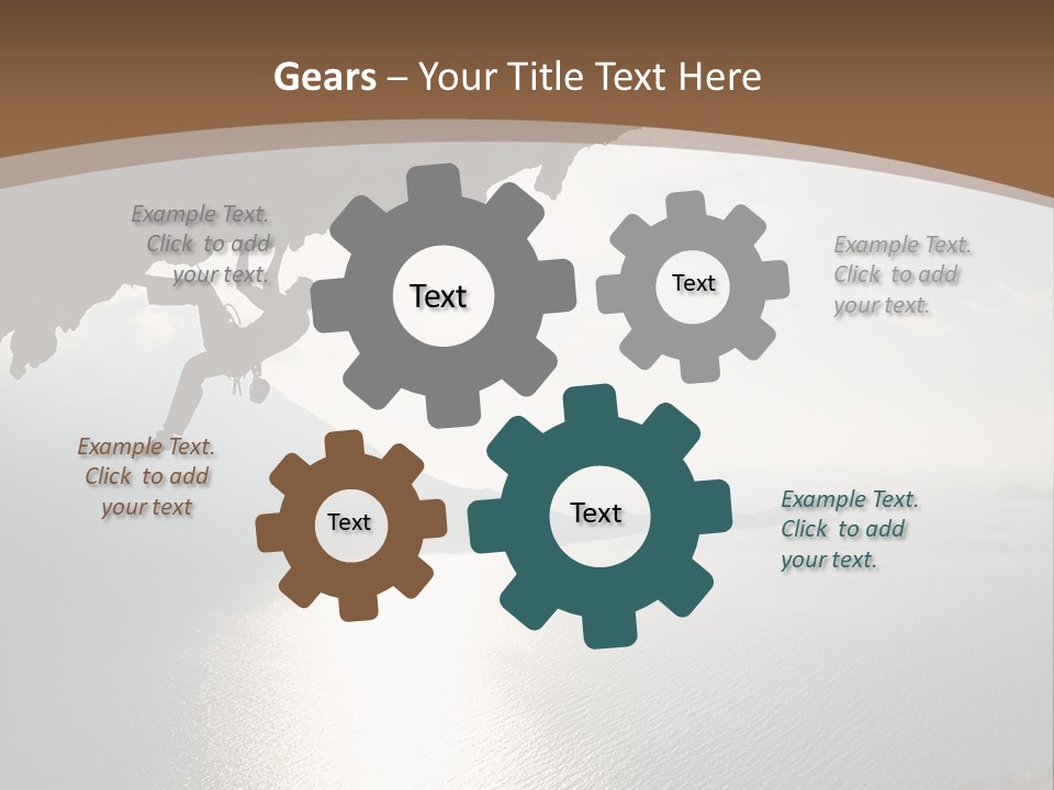 Water Rock Overhanging PowerPoint Template