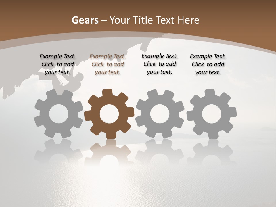 Water Rock Overhanging PowerPoint Template