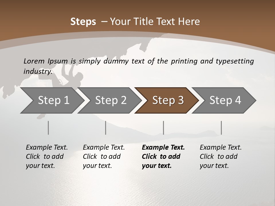 Water Rock Overhanging PowerPoint Template