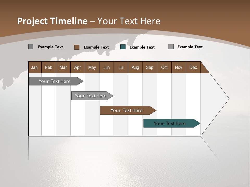 Water Rock Overhanging PowerPoint Template