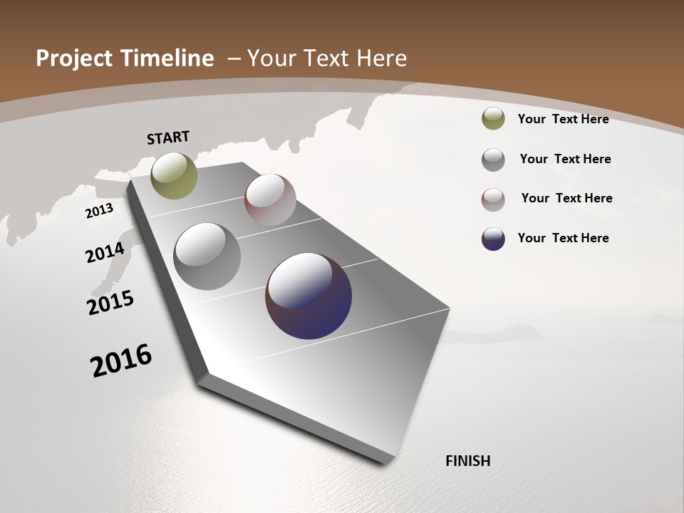 Water Rock Overhanging PowerPoint Template