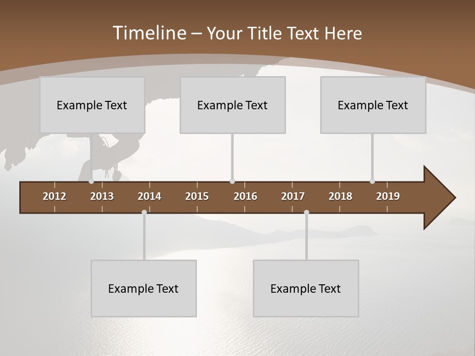 Water Rock Overhanging PowerPoint Template