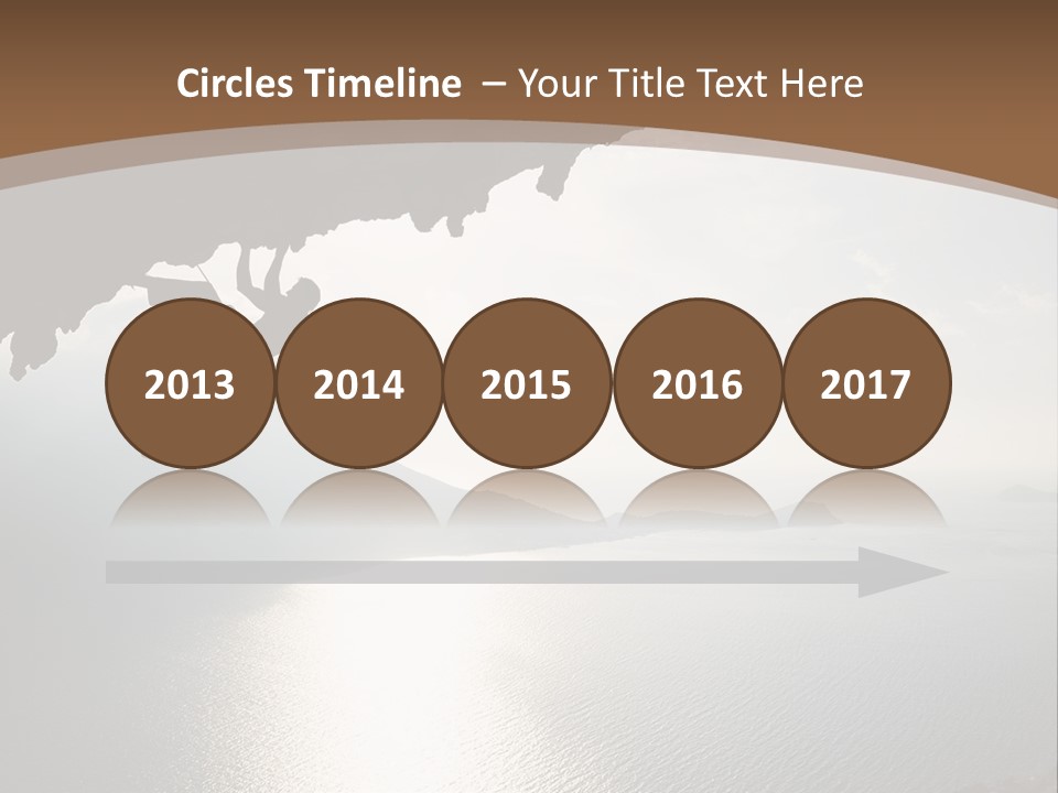 Water Rock Overhanging PowerPoint Template