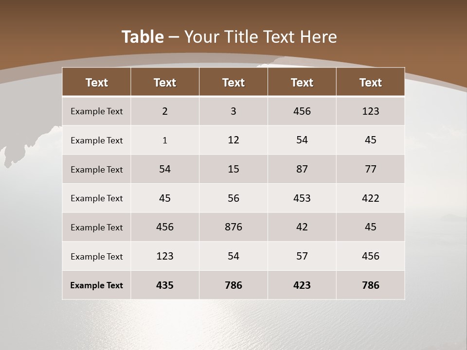 Water Rock Overhanging PowerPoint Template