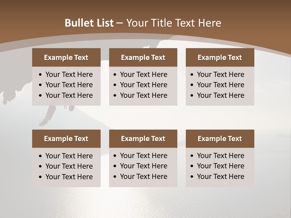 Water Rock Overhanging PowerPoint Template