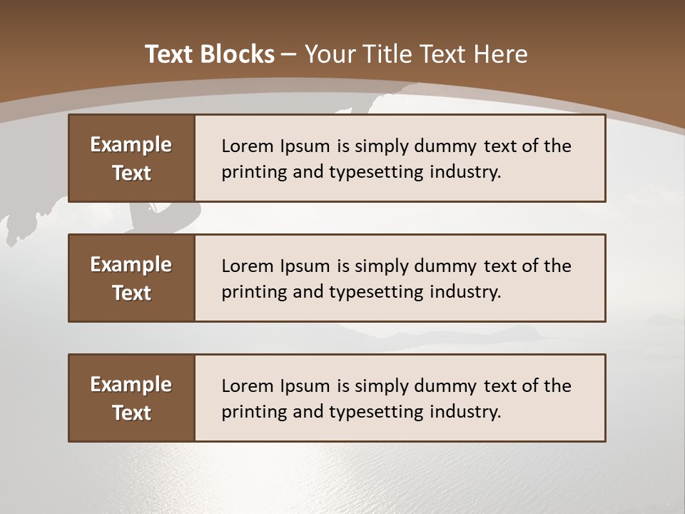 Water Rock Overhanging PowerPoint Template