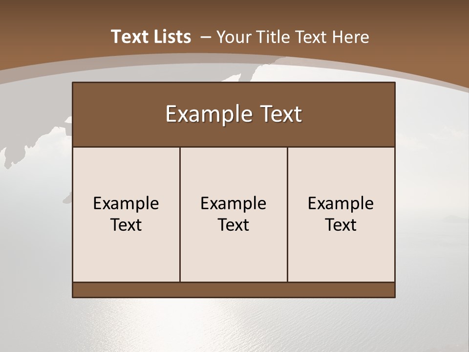 Water Rock Overhanging PowerPoint Template