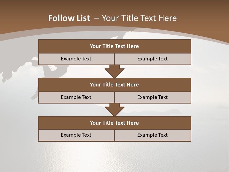 Water Rock Overhanging PowerPoint Template