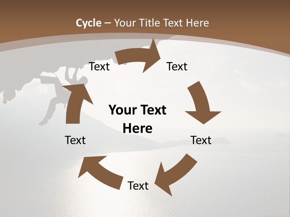 Water Rock Overhanging PowerPoint Template