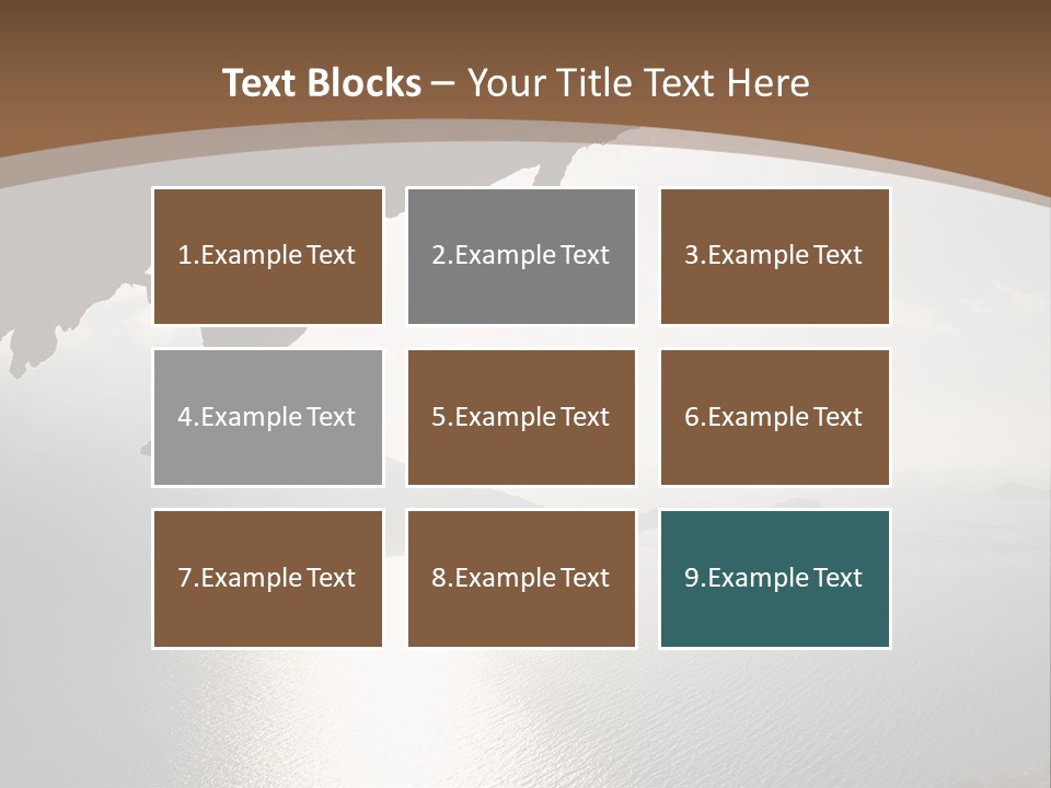 Water Rock Overhanging PowerPoint Template