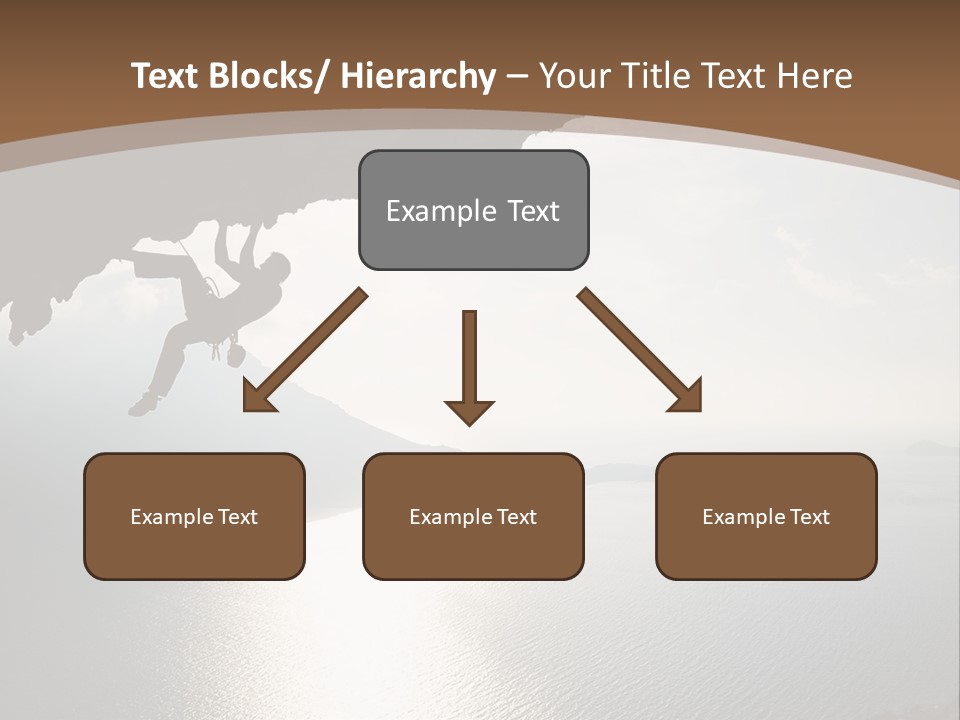 Water Rock Overhanging PowerPoint Template