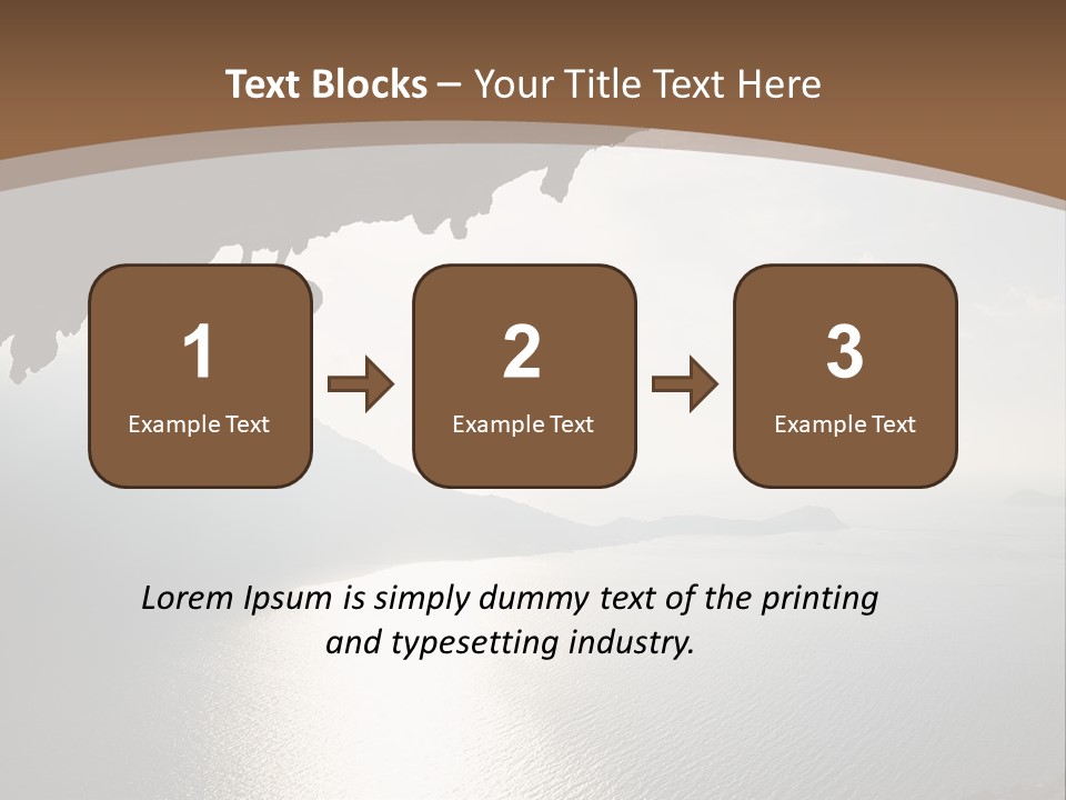 Water Rock Overhanging PowerPoint Template
