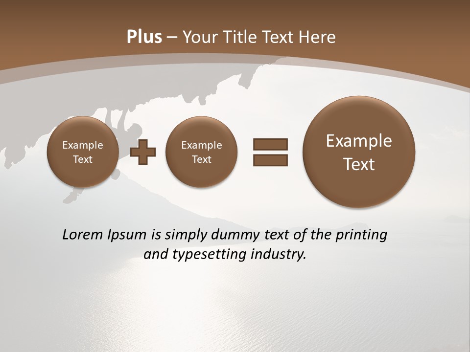 Water Rock Overhanging PowerPoint Template