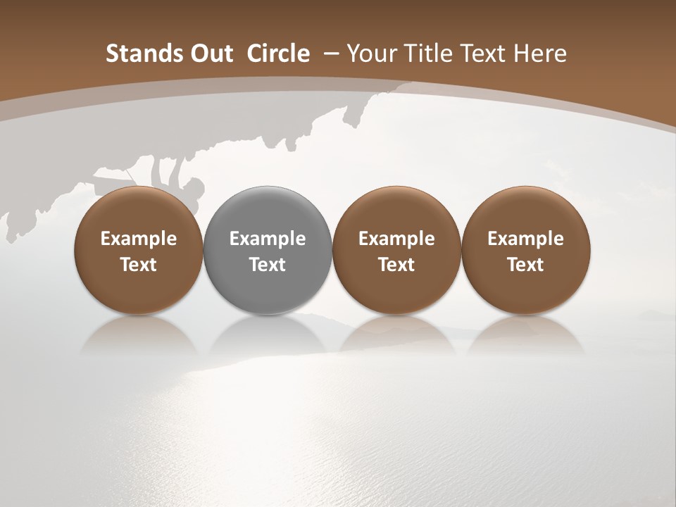 Water Rock Overhanging PowerPoint Template