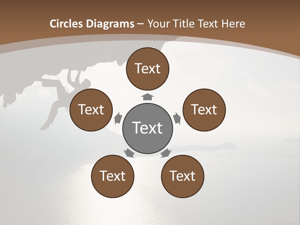 Water Rock Overhanging PowerPoint Template