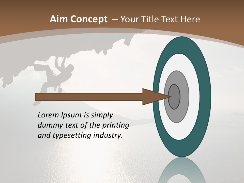 Water Rock Overhanging PowerPoint Template