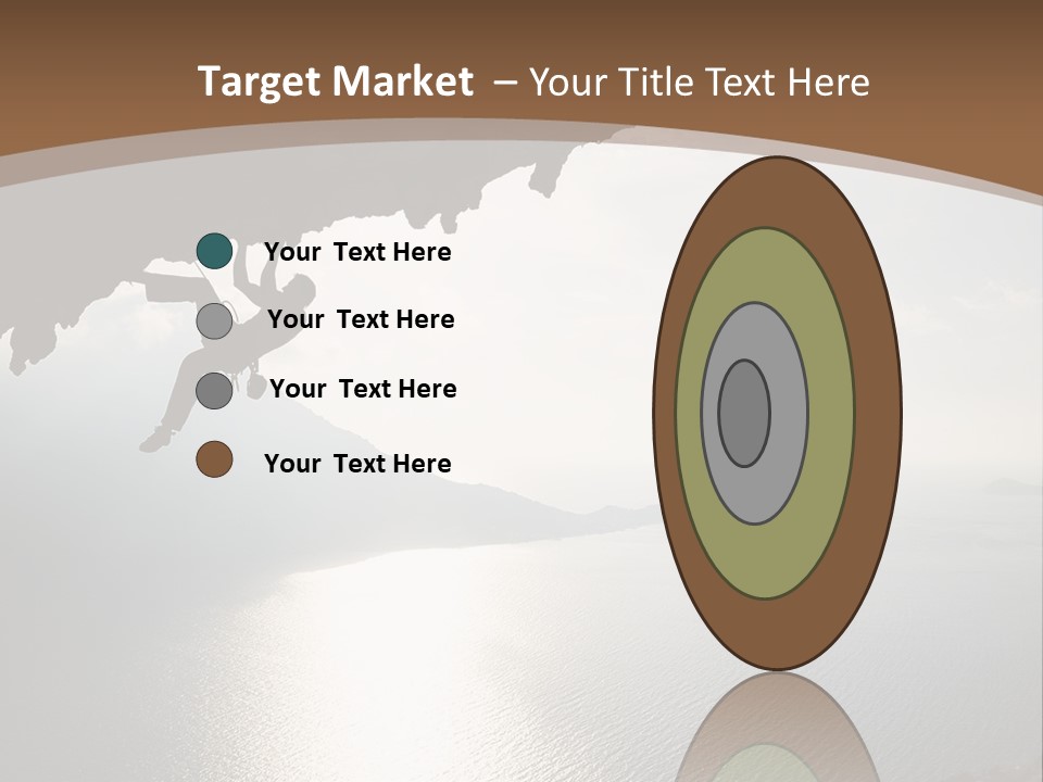 Water Rock Overhanging PowerPoint Template