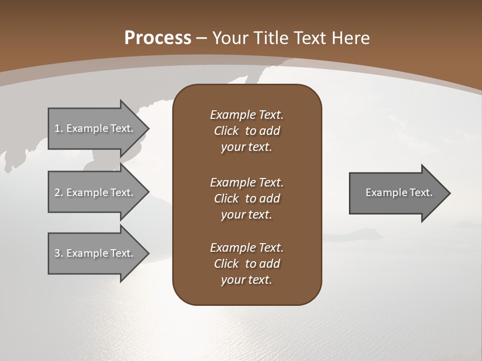 Water Rock Overhanging PowerPoint Template