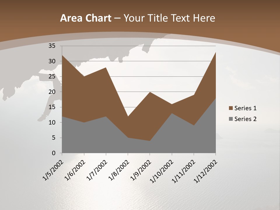Water Rock Overhanging PowerPoint Template