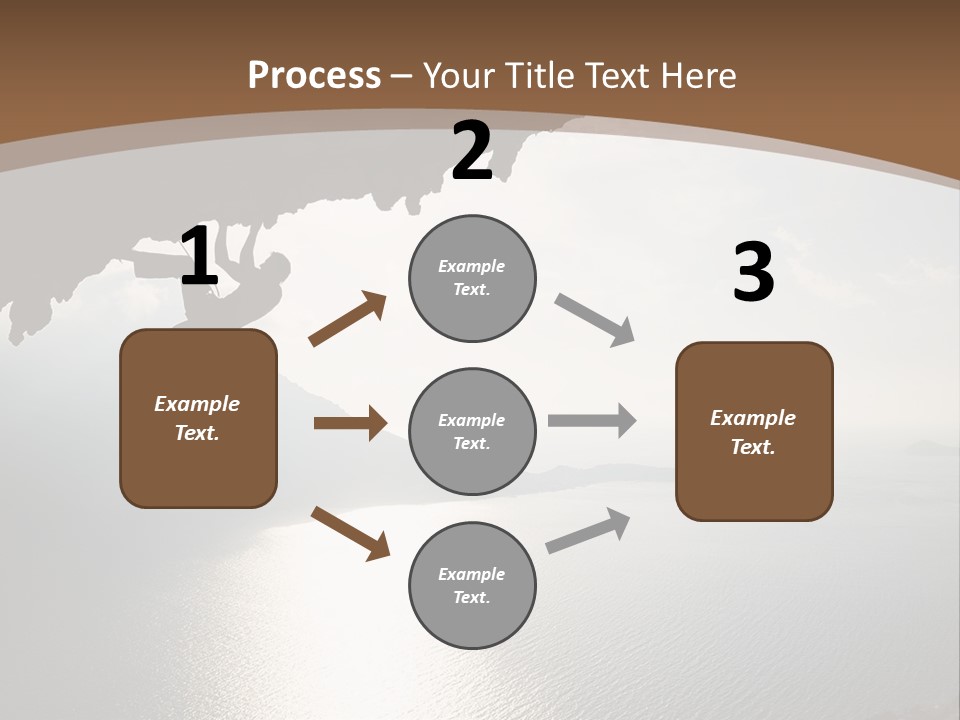 Water Rock Overhanging PowerPoint Template