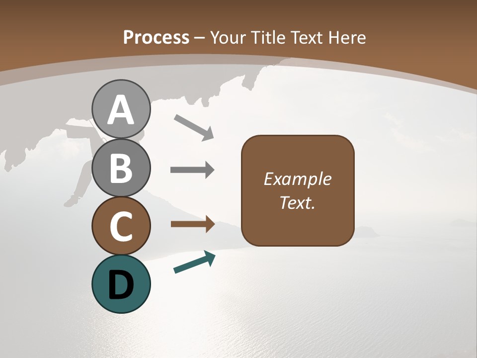 Water Rock Overhanging PowerPoint Template