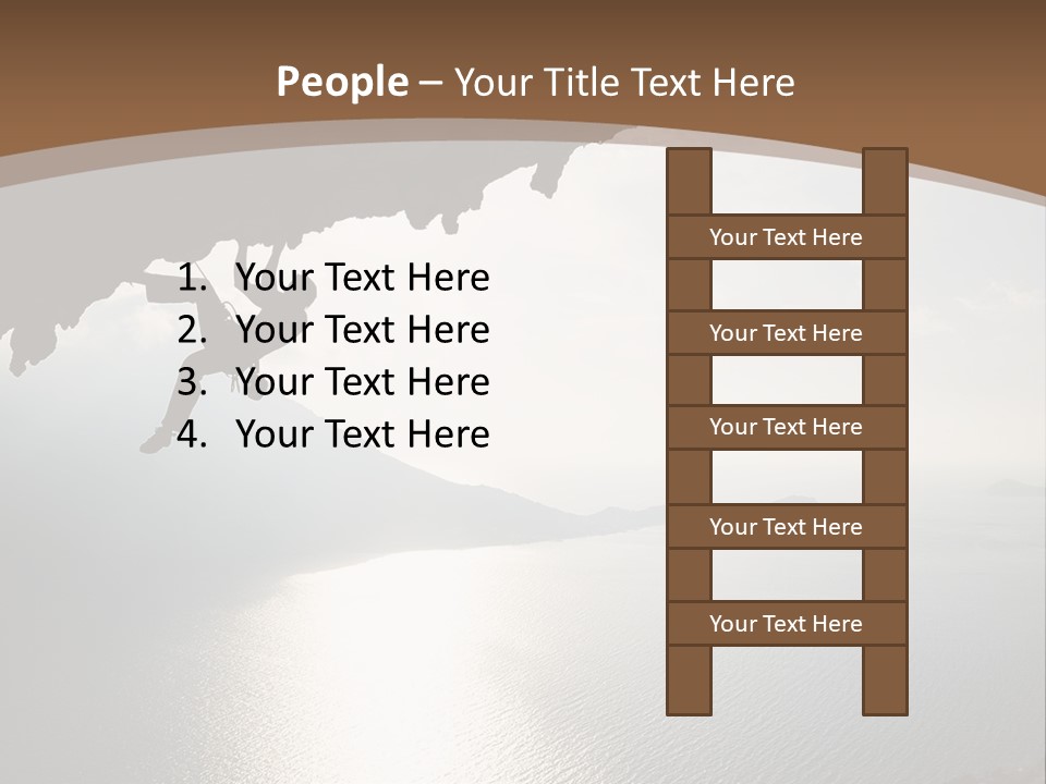Water Rock Overhanging PowerPoint Template
