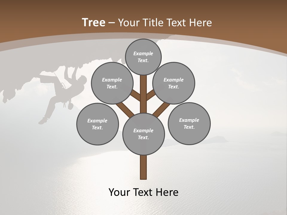 Water Rock Overhanging PowerPoint Template