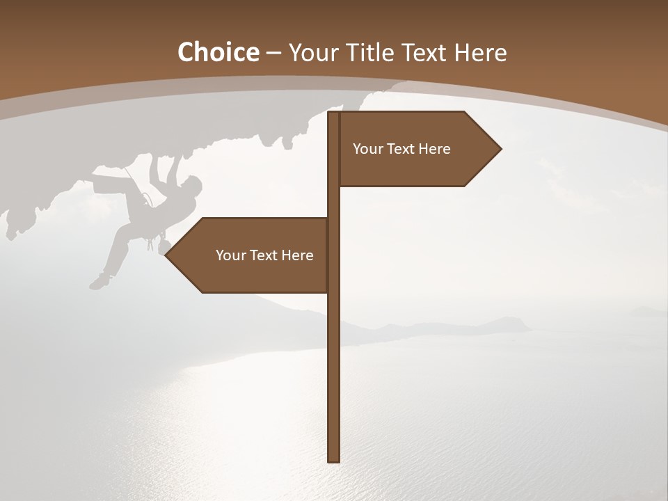 Water Rock Overhanging PowerPoint Template