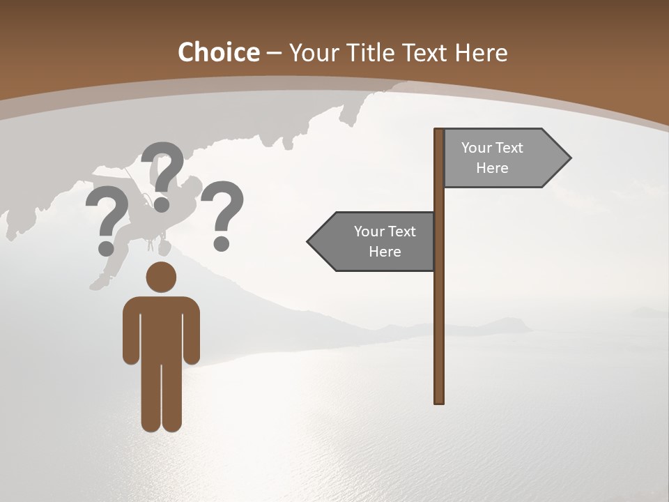 Water Rock Overhanging PowerPoint Template