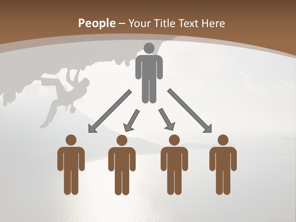 Water Rock Overhanging PowerPoint Template