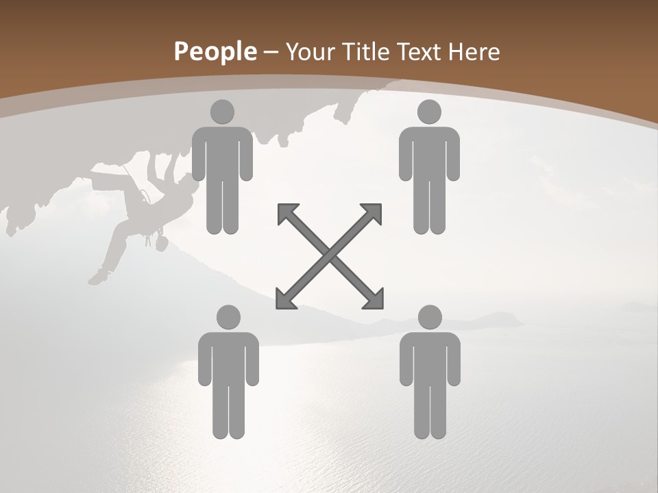 Water Rock Overhanging PowerPoint Template