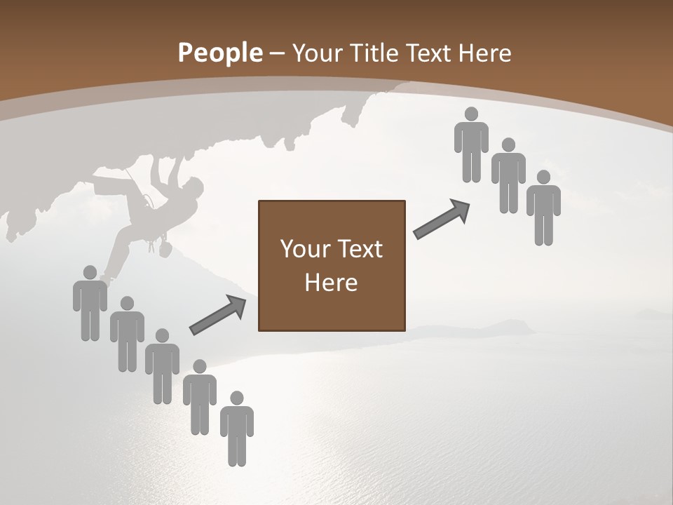 Water Rock Overhanging PowerPoint Template